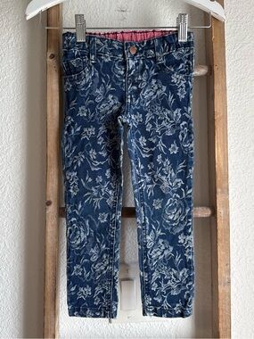 Autograph jacquard floral jeans sz: 2-3Yrs